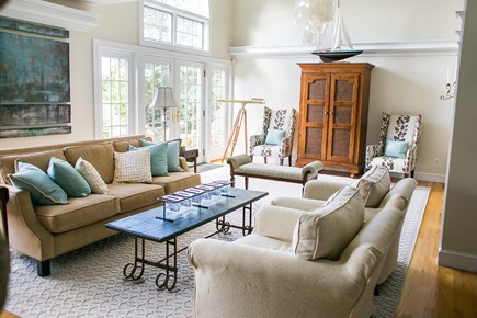Brewster Cape Cod vacation rental - Living Room on main floor. This is one of five living areas.
