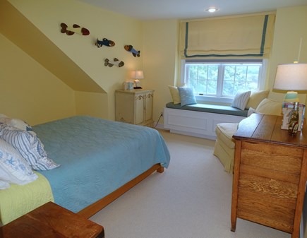 Brewster Cape Cod vacation rental - Queen bedroom facing pond sleeps 2. View of pond.