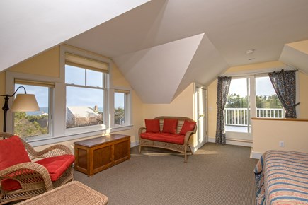South Wellfleet Cape Cod vacation rental - Master Bedroom sitting area with water views