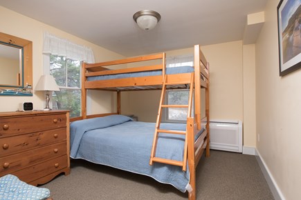 South Wellfleet Cape Cod vacation rental - Bedroom with twin over double bunk bed