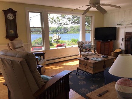 Falmouth Cape Cod vacation rental - Living room with expansive waterview