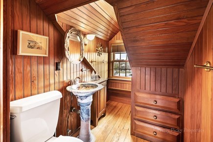 Orleans Cape Cod vacation rental - Carriage Studio half bathroom... Additional full bathroom downstairs with separate entrance.