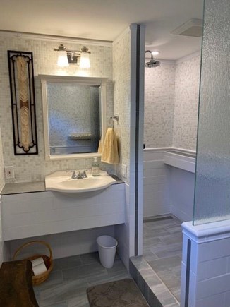 North Eastham Cape Cod vacation rental - Remodeled bathroom. Across the hall from the second bedroom.