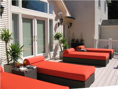 Kingston MA vacation rental - Your Back Deck, Day Beds!