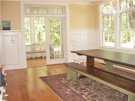 Wellfleet, Ocean Side Cape Cod vacation rental - Dining Area to Screen Porch