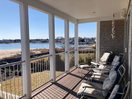 West Yarmouth Cape Cod vacation rental - Bottom Deck with the Beach just steps away