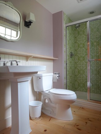 South Truro Cape Cod vacation rental - 2nd en suite bathroom connects to 4-poster room.