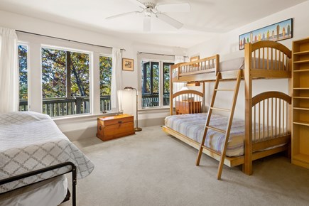 Truro Cape Cod vacation rental - Bedroom 4 - Lower level with trundle bed, with full size bunk
