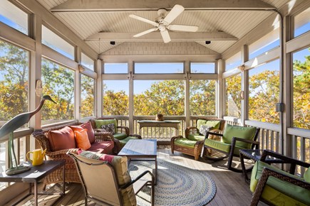Truro Cape Cod vacation rental - Screened in porch off of Great Room