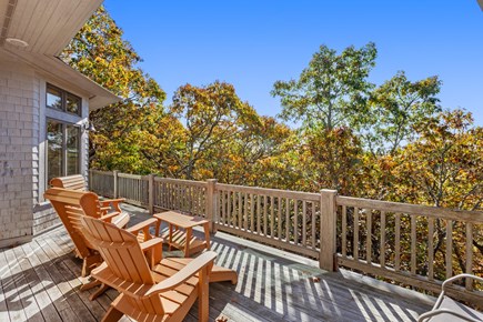 Truro Cape Cod vacation rental - One of many relaxing outdoor areas in the tree tops