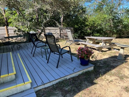 Wellfleet Cape Cod vacation rental - Back deck and yard