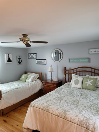 Dennis Port Cape Cod vacation rental - 2nd bedroom with a Queen and a Twin trundle bed