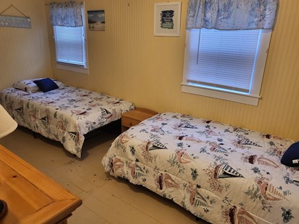 Dennis Port Cape Cod vacation rental - Cottage bedroom 2 with two XL twin beds