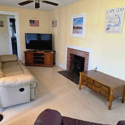 Dennis Port Cape Cod vacation rental - Cottage Living room with a large TV