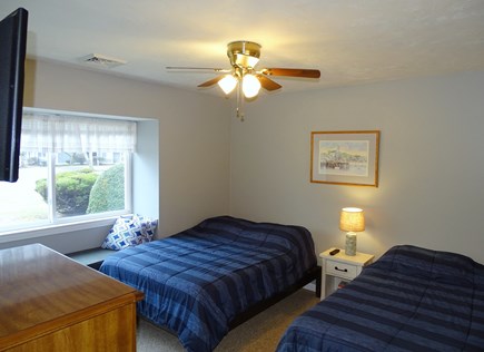 Ocean Edge, Brewster Cape Cod vacation rental - Front bedroom with two double beds