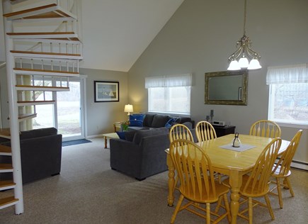 Ocean Edge, Brewster Cape Cod vacation rental - Vaulted living and dining rooms