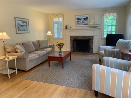Orleans Cape Cod vacation rental - Bright and sunny living room off the dining area.
