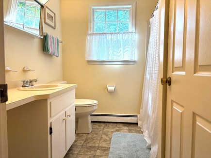 Orleans Cape Cod vacation rental - Second floor bathroom with tub and shower.