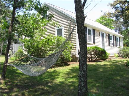 South Chatham - Forest Beach Cape Cod vacation rental - Hammock in a quite shady spot
