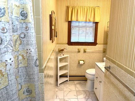 Harwich Cape Cod vacation rental - Sunny bathroom with full tub and shower head