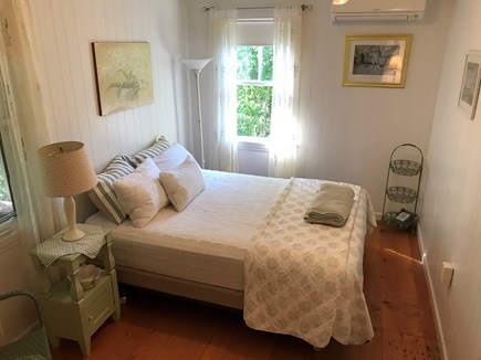 West Dennis Cape Cod vacation rental - Queen bedroom with central A/C.