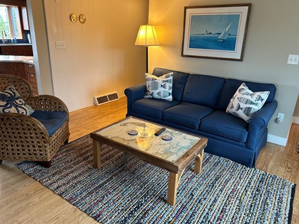 West Chatham Cape Cod vacation rental - Living Area with Fireplace