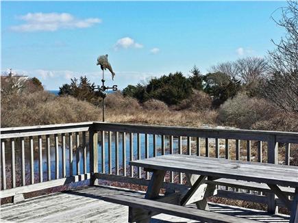 East Orleans Cape Cod vacation rental - View of Nauset Beach from deck, overlooking kettle pond