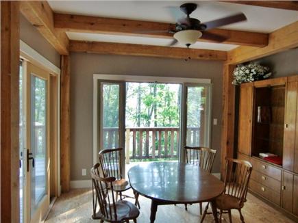 9 R Pond Road, Orleans Cape Cod vacation rental - Dining Room - from the kitchen, facing the lake-main level