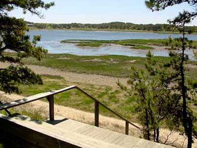 South Wellfleet Cape Cod vacation rental - View of mid-tide from the deck