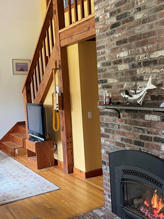 Orleans Cape Cod vacation rental - Fireplace and TV