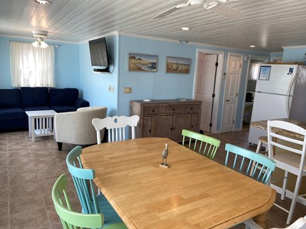 East Sandwich Cape Cod vacation rental - Airy / spacious open floor plan flows  kitchen-dining-living-deck