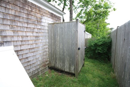 Dennis Port Cape Cod vacation rental - Outdoor shower because you're on the Cape!