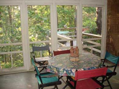 Wellfleet Cape Cod vacation rental - Screened in porch in the trees