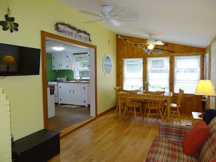 West Yarmouth Cape Cod vacation rental - Adjacent vaulted family room and dining area