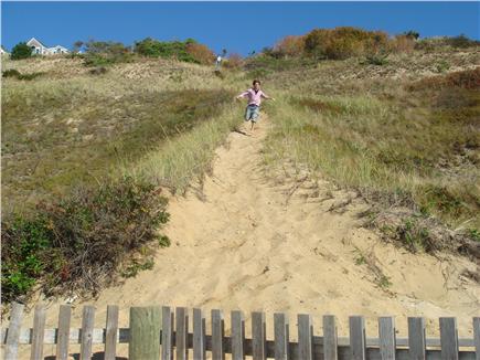 Corn Hill Cottages, Truro Cape Cod vacation rental - Dune path to beach