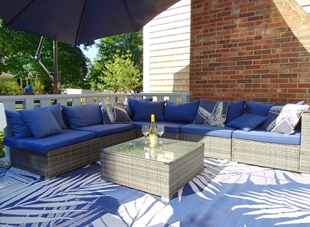 Chatham Cape Cod vacation rental - Fabulous deck area - enjoy the sun or use umbrella for shade.