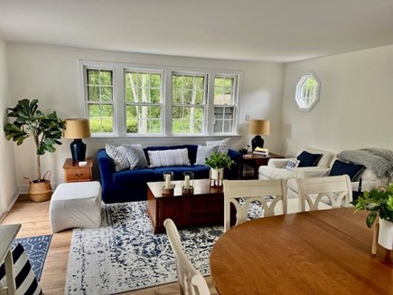 Centerville, West Hyannisport Cape Cod vacation rental - Family room with dining table for 6-8