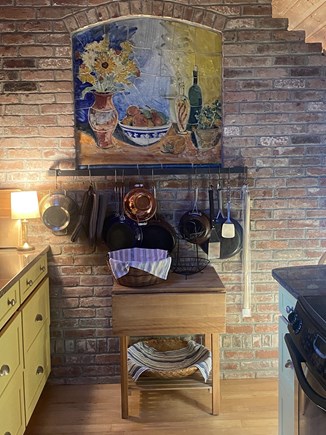 Brewster Cape Cod vacation rental - Kitchen Table for Fruits and Snacks Tile Mural by Sara Holl