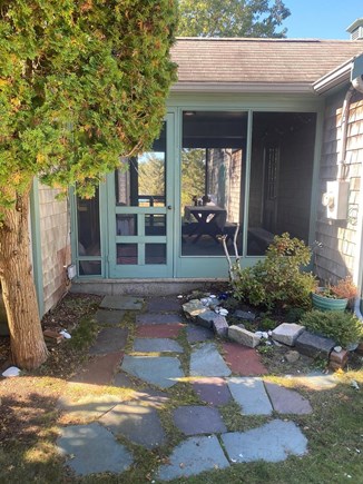 Brewster Cape Cod vacation rental - Screen Porch House Entrance