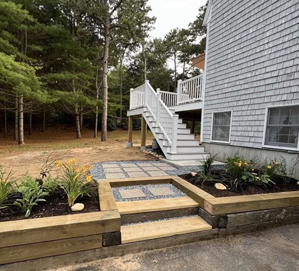 Harwich Cape Cod vacation rental - Side stairs to new deck
