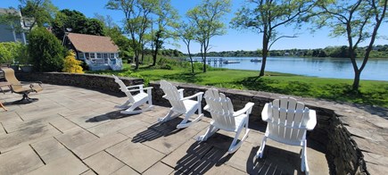 Eastham Cape Cod vacation rental - 4 Rockers, 2 Lounge Chairs, 2 eating areas  50ft from cove