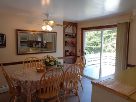 West Yarmouth Cape Cod vacation rental - Dining area with view of deck
