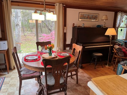 Orleans Cape Cod vacation rental - Dining area with sliders to wrap-around deck