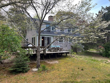 Orleans Cape Cod vacation rental - Back yard and deck, outdoor shower