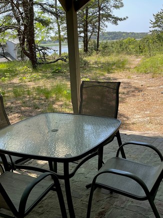 Wellfleet Cape Cod vacation rental - The patio with view of the cove