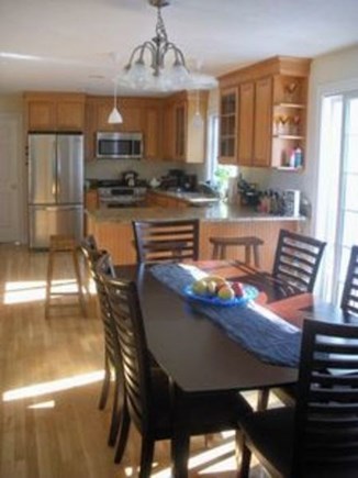Falmouth Cape Cod vacation rental - Different view of dining room and kitchen