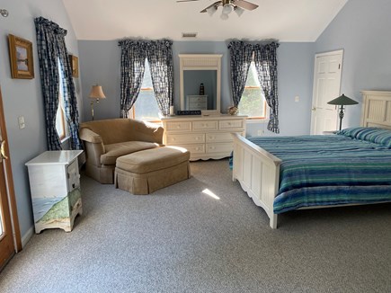 Eastham Cape Cod vacation rental - Mstr bedroom on 2nd flr.  Queen bed, bath - shower & jacuzzi tub