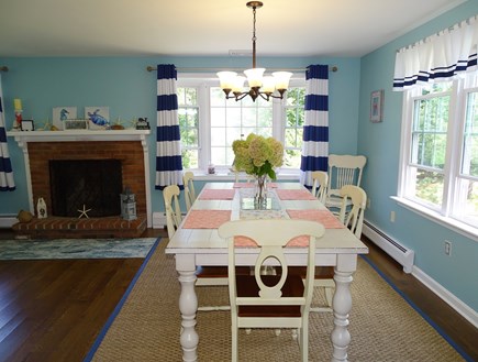 Brewster Cape Cod vacation rental - Dining area seats 8 at big table, 4 littles at small