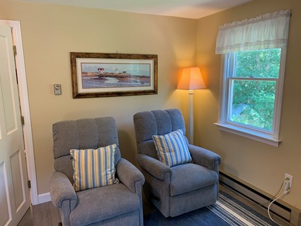 Eastham Cape Cod vacation rental - Quiet reading area in upstairs queen overlooks the back yard