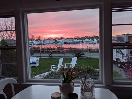 On Falmouth Harbor, Desirable  Cape Cod vacation rental - View from living/kitchen.  Beautiful sunsets